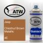 Preview: Jeep, Chestnut Brown Metallic, 4E: 400ml Sprühdose, von ATW Autoteile West.